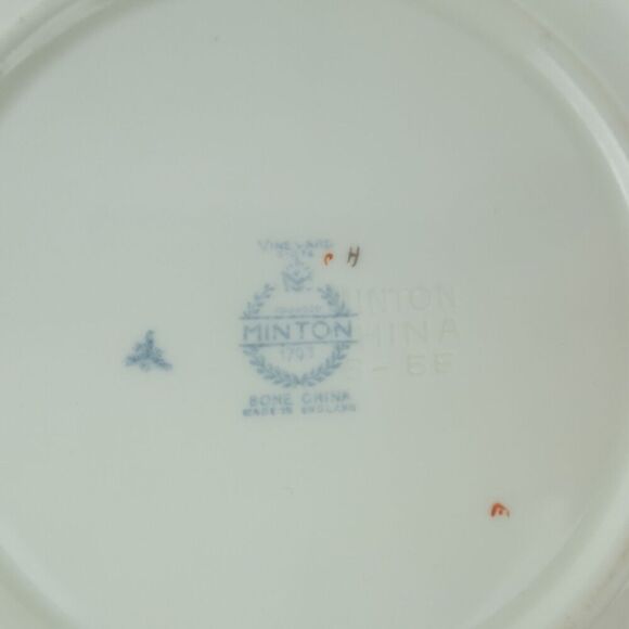 Minton Vinyard Blue Salad Plate Bone China Made In England - Picture 8 of 10